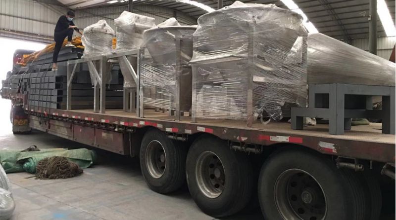 投料、配料、混合、篩分生產線發貨現場